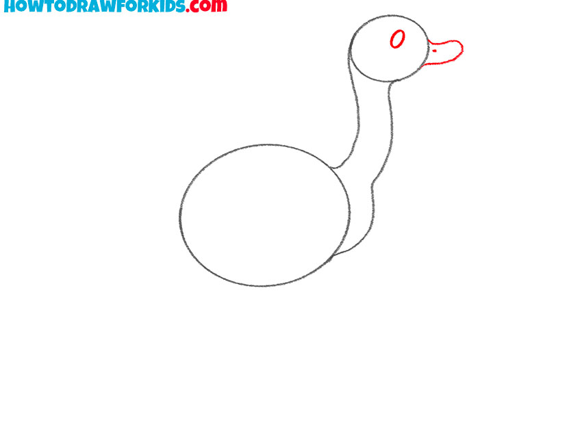 how to draw a baby ostrich