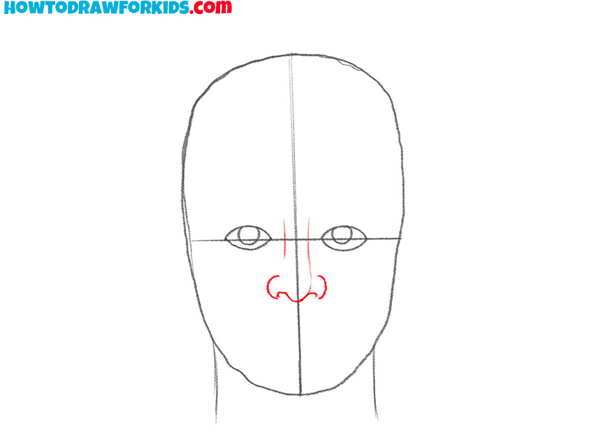 how to draw a face for kids