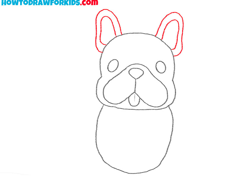 how to draw a french bulldog realistic