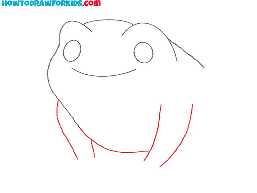 how to draw a frog easy cute
