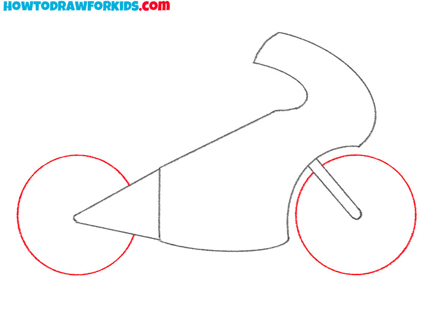 how to draw a motorcycle for beginners