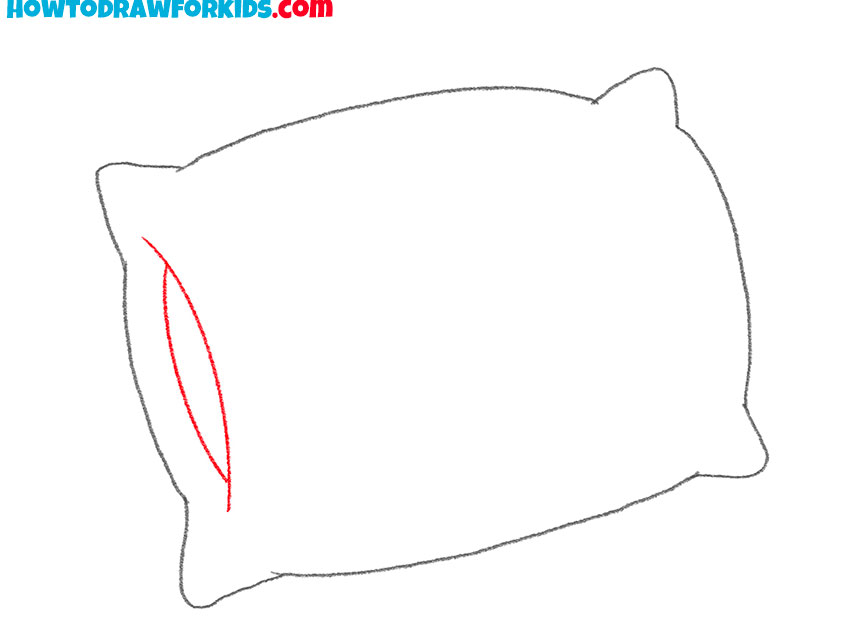 how to draw a pillow for beginners