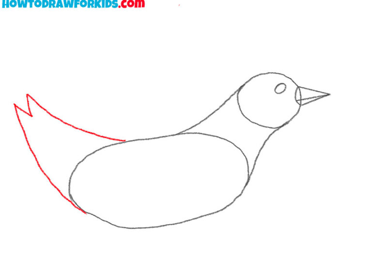 How to Draw a Flying Bird Easy Drawing Tutorial For Kids
