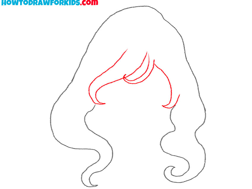 how to draw curly anime hair cartoon
