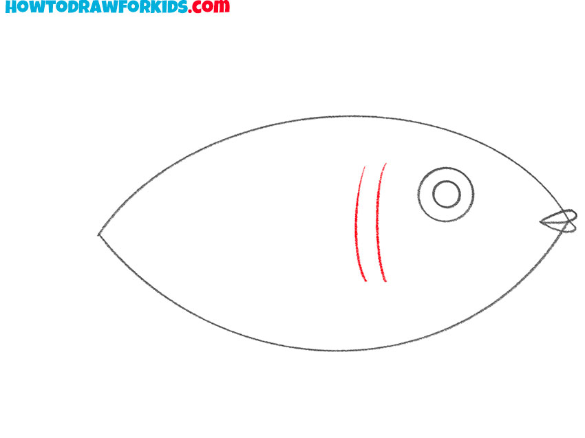 simple drawing of fish