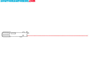 How to Draw a Lightsaber - Easy Drawing Tutorial For Kids
