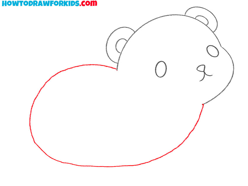 how to draw a bear cute