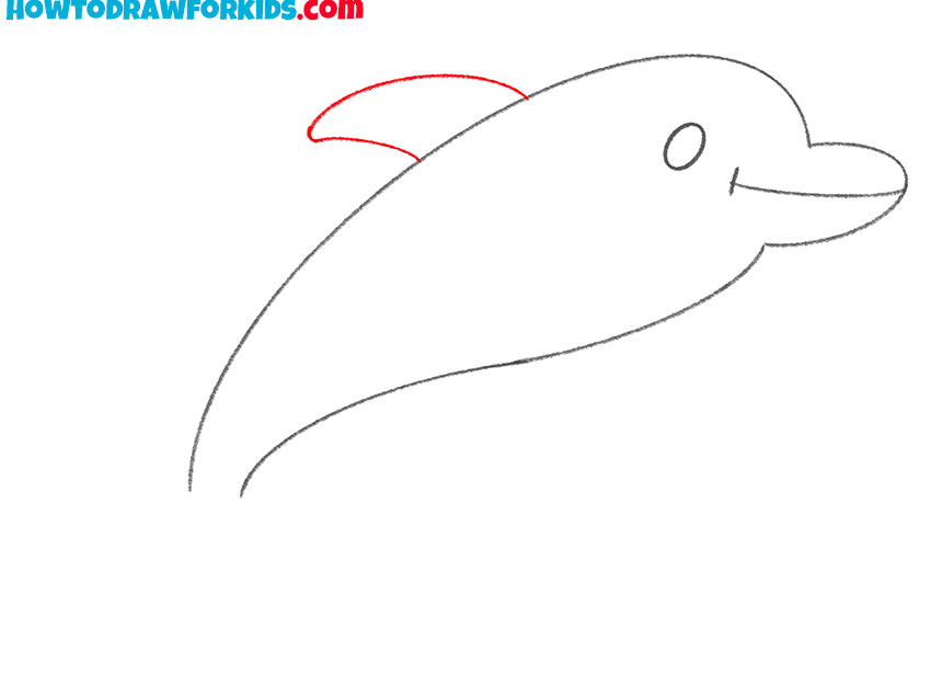 how to draw a cartoon dolphin cute and easy