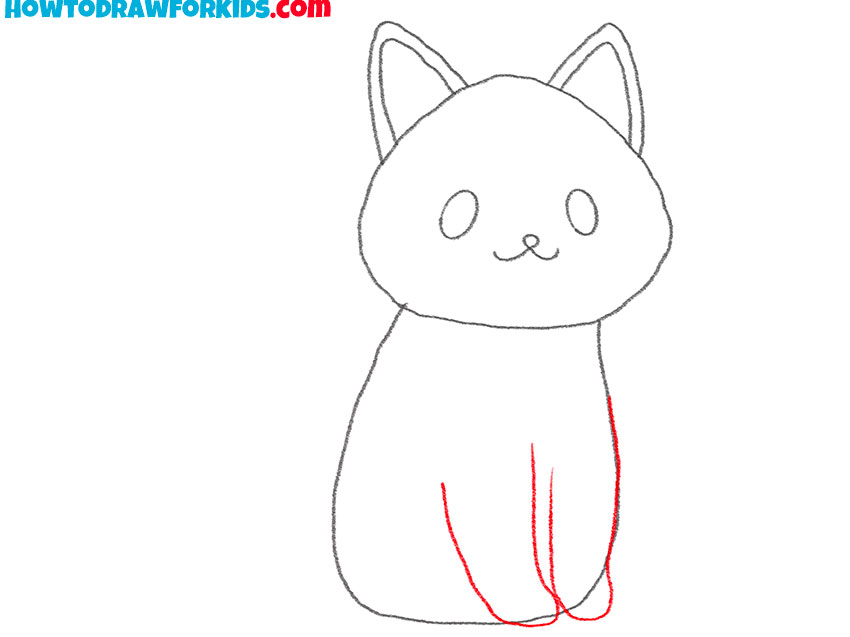 how to draw a cute black cat