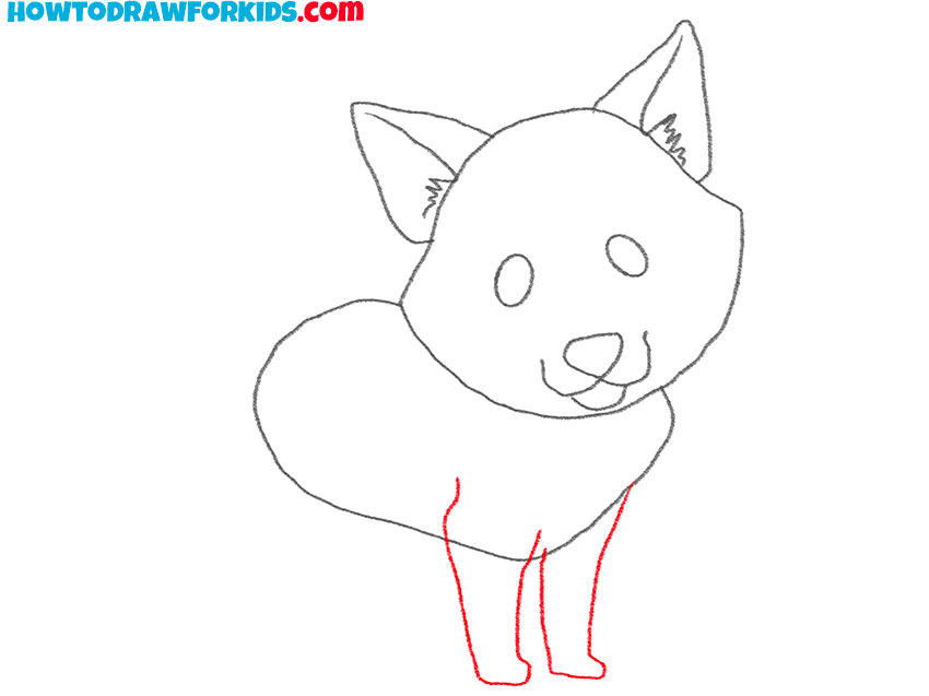 how to draw a cute coyote