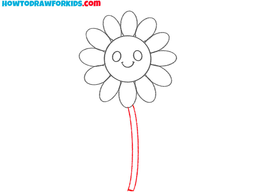 how to draw a cute flower for beginners