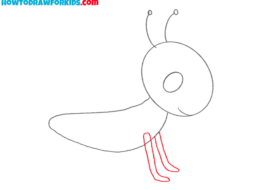 how to draw a cute grasshopper