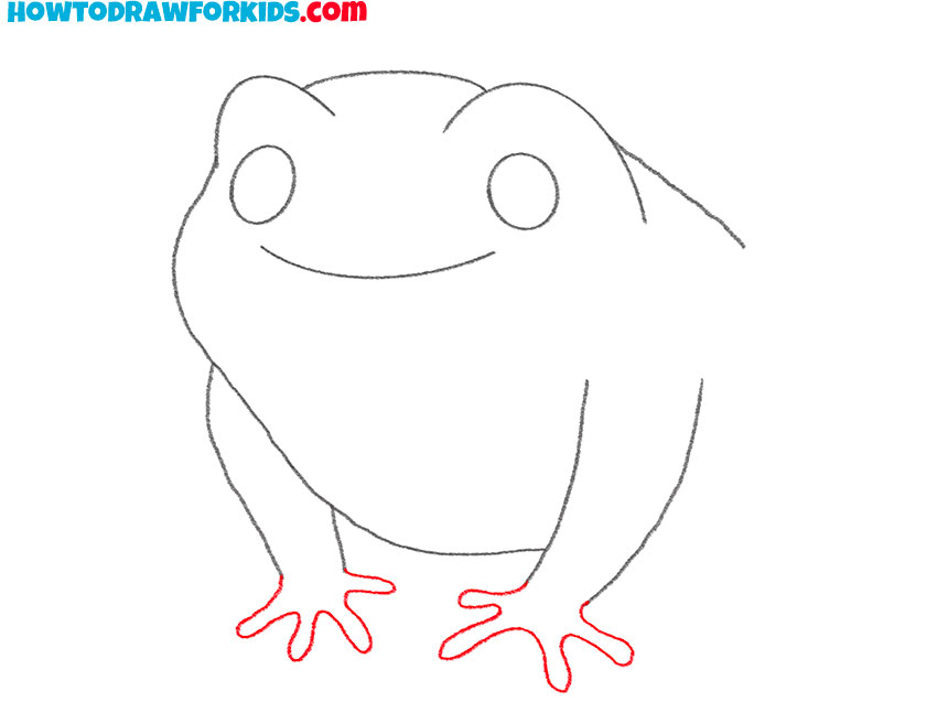 how to draw a frog realistic
