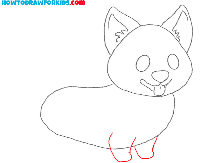 how to draw a small dog easy
