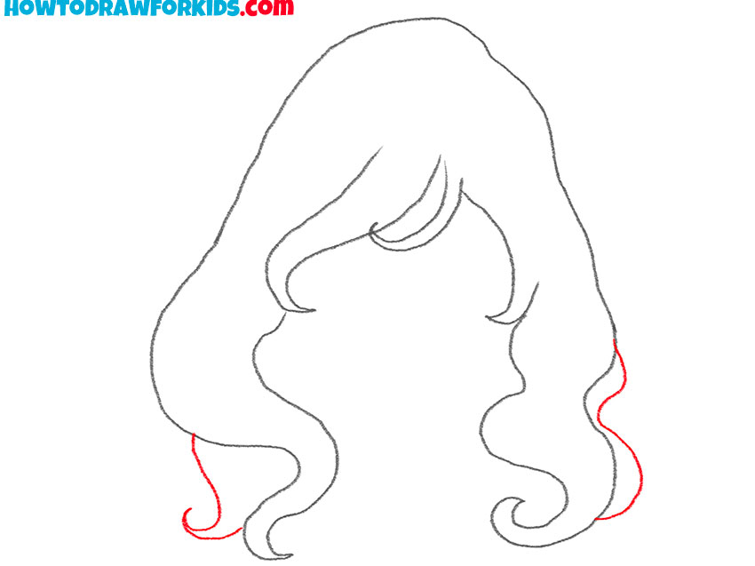 how to draw curly anime hair cute