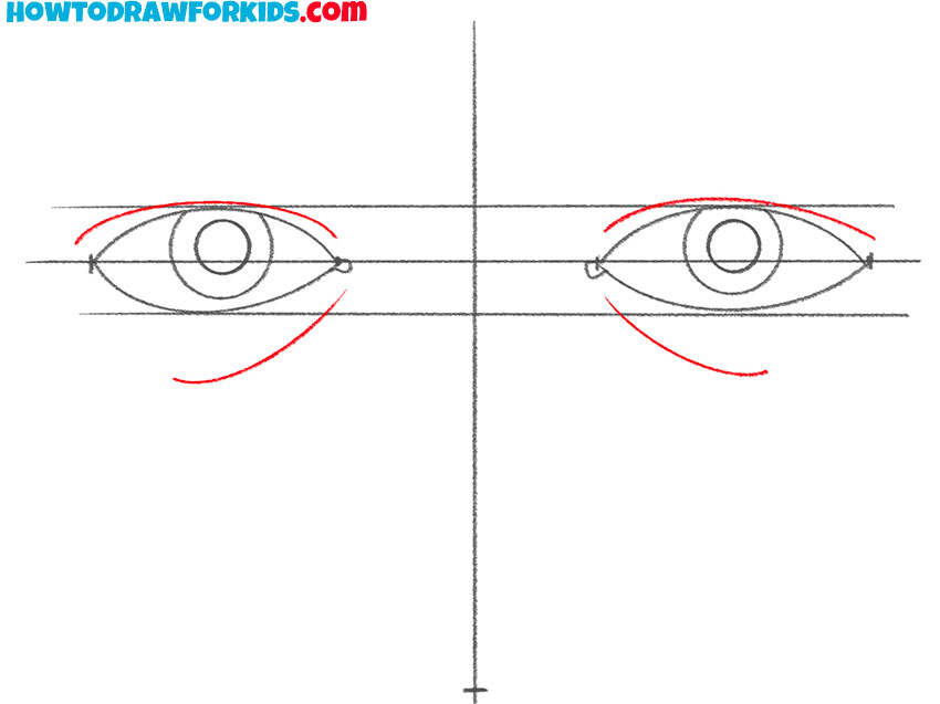 nose and eyes drawing lesson