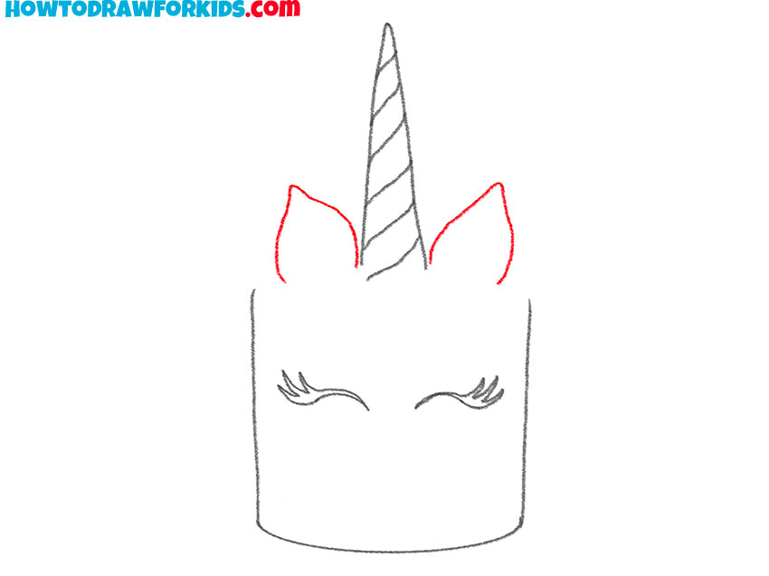 cute unicorn cake drawing