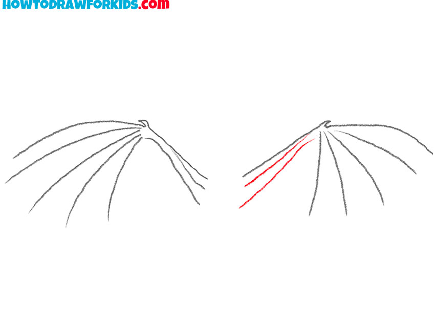 dragon wings drawing lesson