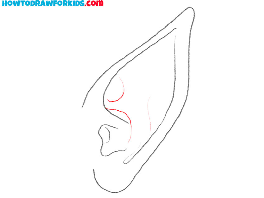 elf ear drawing lesson