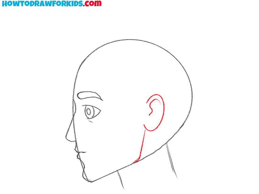 face from the side drawing tutorial