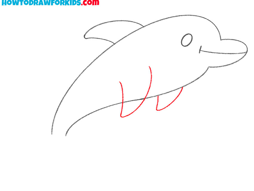 how to draw a beautiful dolphin