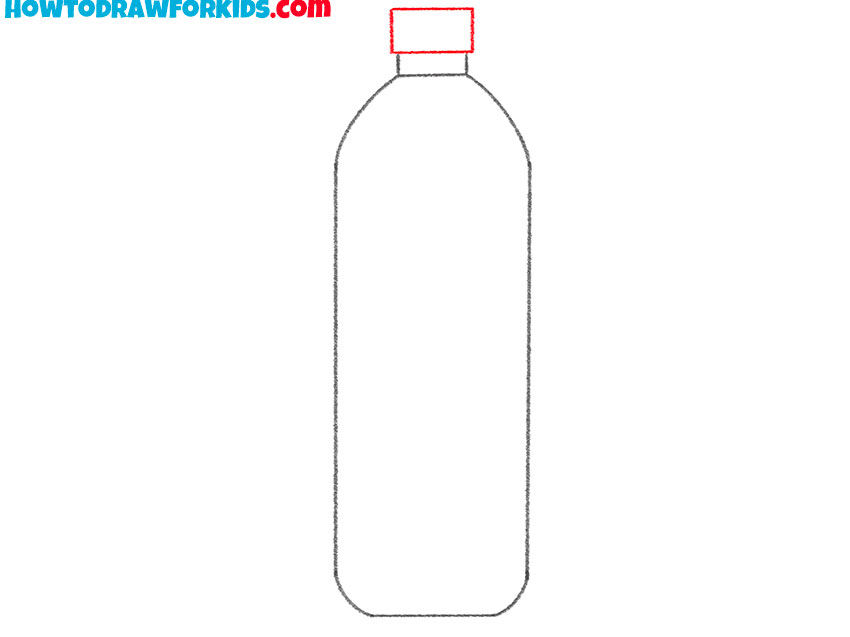 how to draw a bottle of water for kids