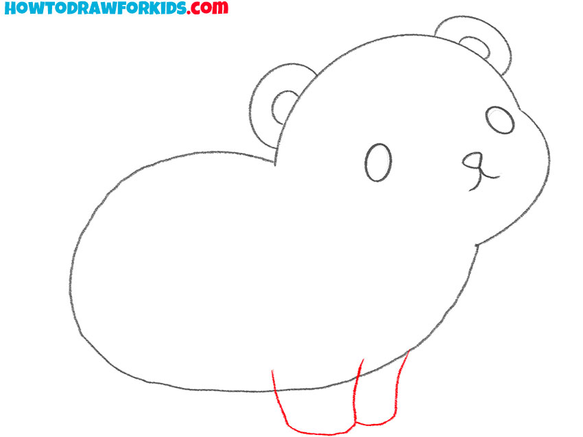 how to draw a cartoon polar bear