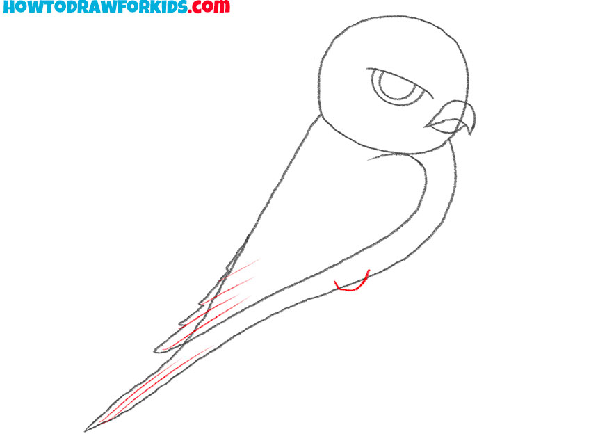 how to draw a cute falcon