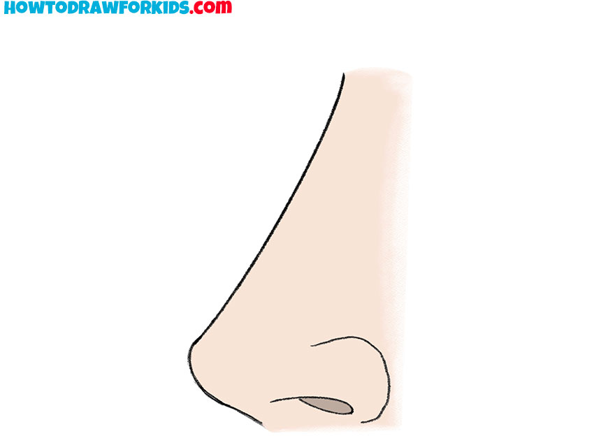 how to draw a cute nose