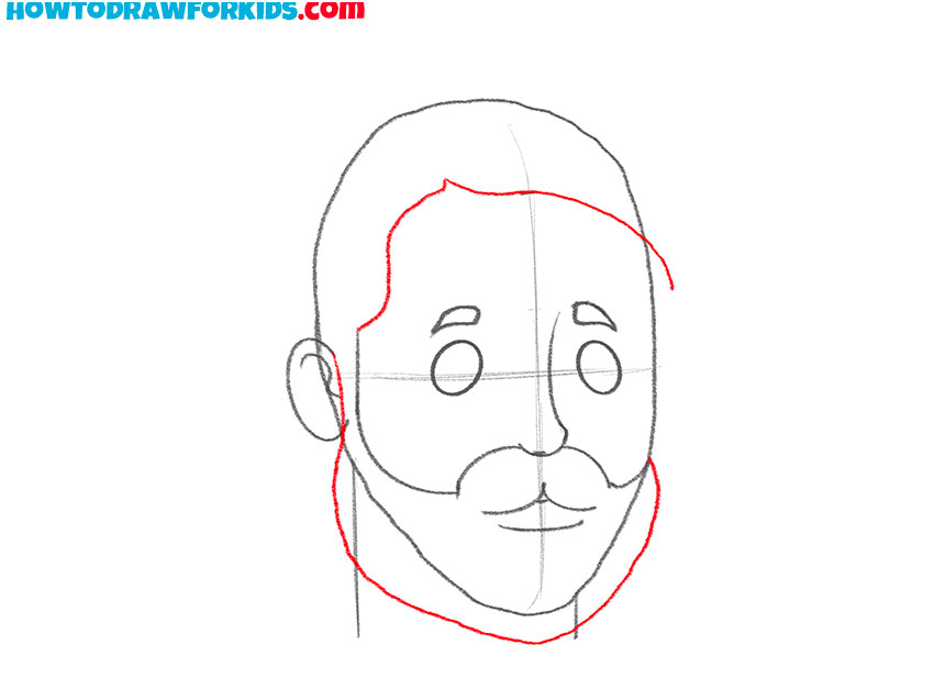 how to draw a human face cartoon