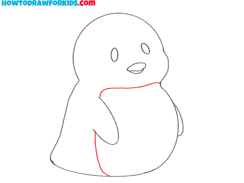 how to draw an easy cartoon penguin