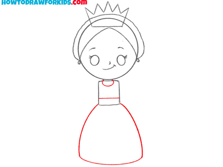 How to Draw a Queen Easy Drawing Tutorial For Kids