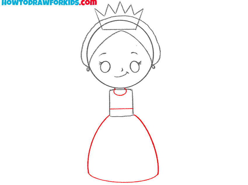 queen drawing cartoon