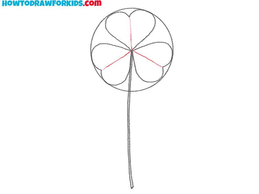 simple clover drawing