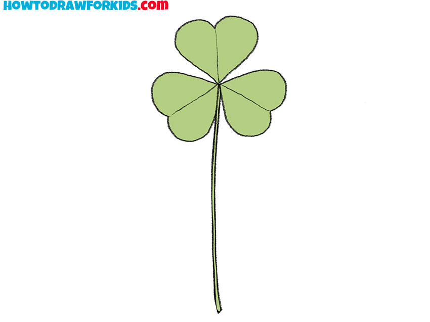 cute clover drawing