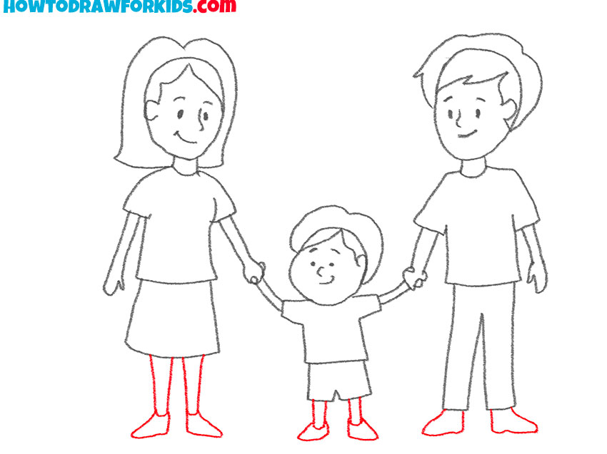 happy family drawing