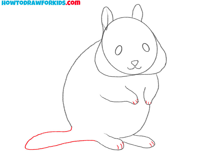 how to draw a baby chipmunk
