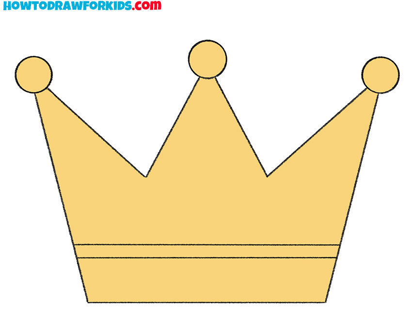 how to draw a cute crown