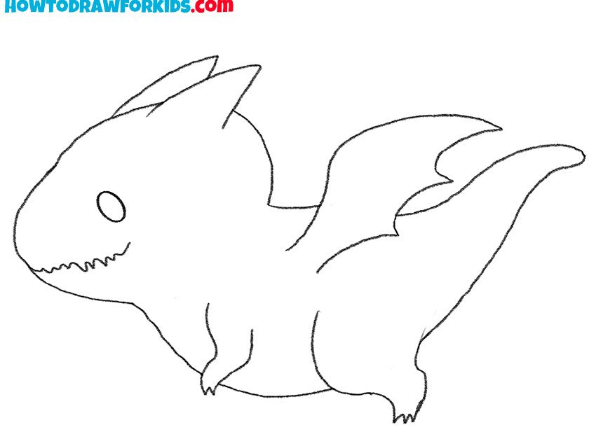how to draw a dragon cartoon