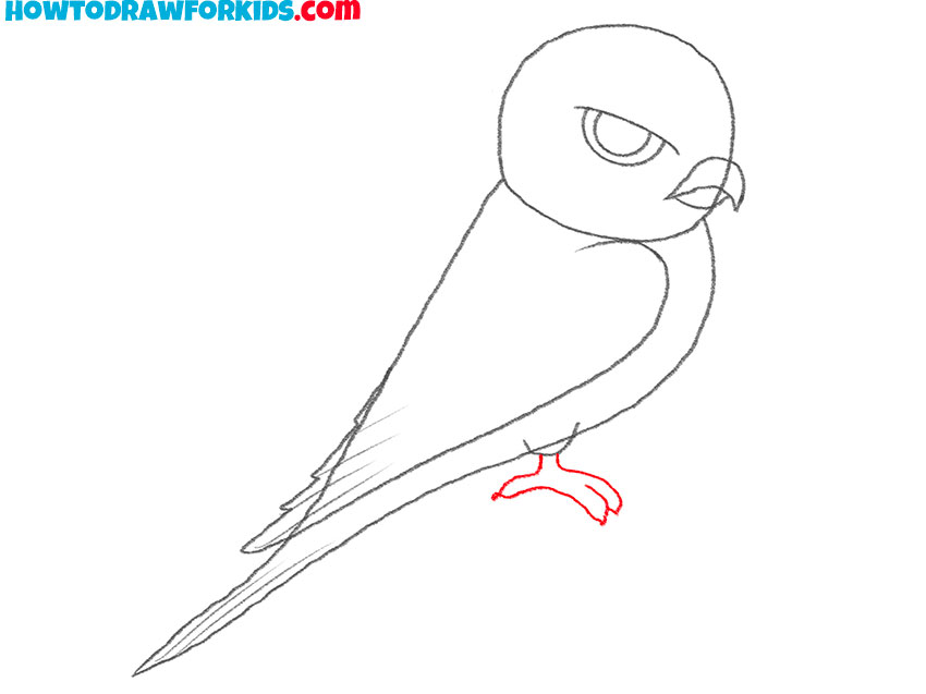 how to draw a falcon cartoon