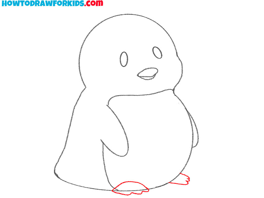 how to draw a simple penguin tutorial