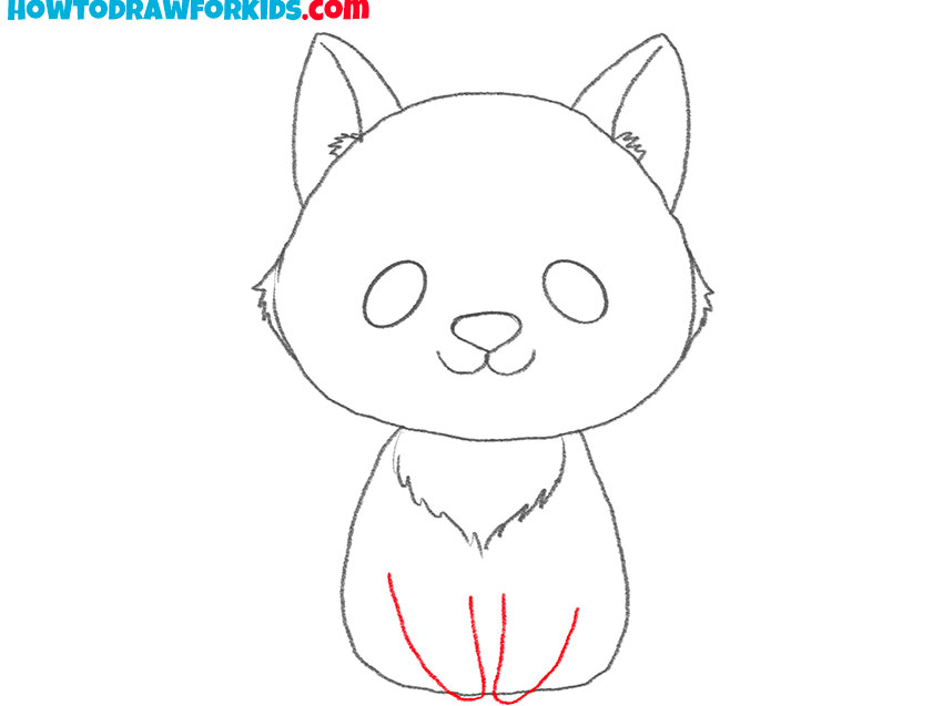 how to draw a wolf cute