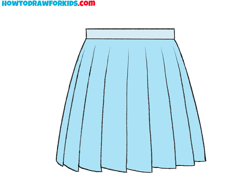 How to Draw an Anime Skirt Easy Drawing Tutorial For Kids