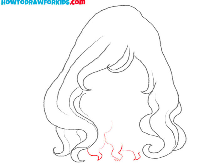 How to Draw Curly Anime Hair - Easy Drawing Tutorial For Kids