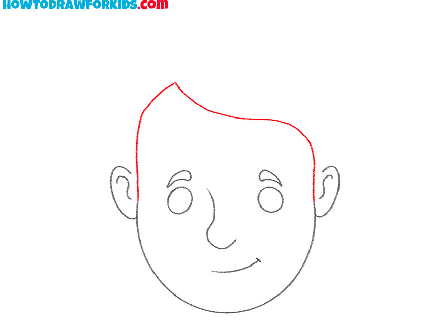human head drawing easy