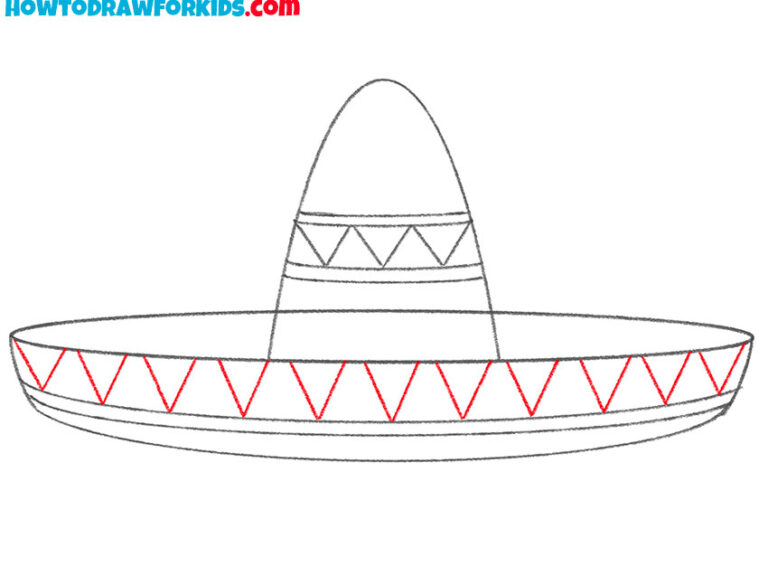 How to Draw a Sombrero - Easy Drawing Tutorial For Kids