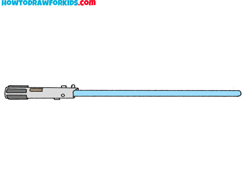 How To Draw A Lightsaber - Easy Drawing Tutorial For Kids