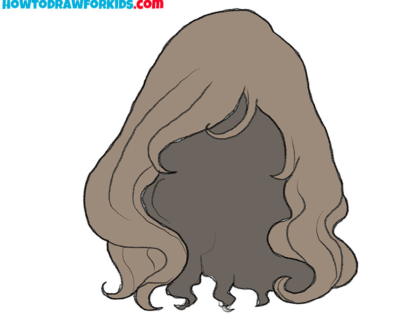 How to Draw Curly Anime Hair - AnimeOutline