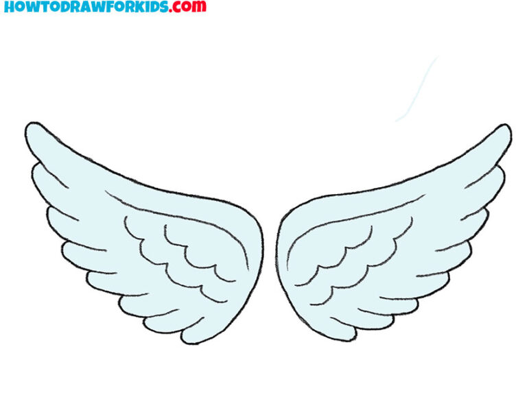 How to Draw Easy Wings - Easy Drawing Tutorial For Kids