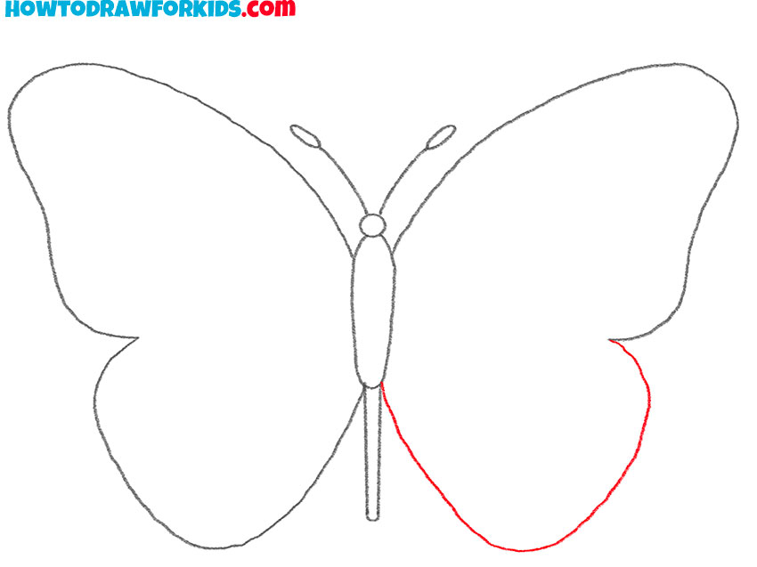 simple monarch butterfly drawing for kids